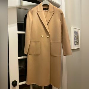 Zara wool cashmere blend coat